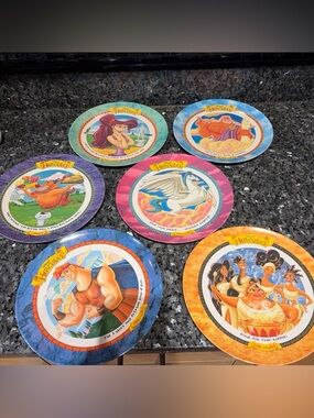 McDonald's vintage 1997 Disney Hercules collector’s Plates Complete set of 6